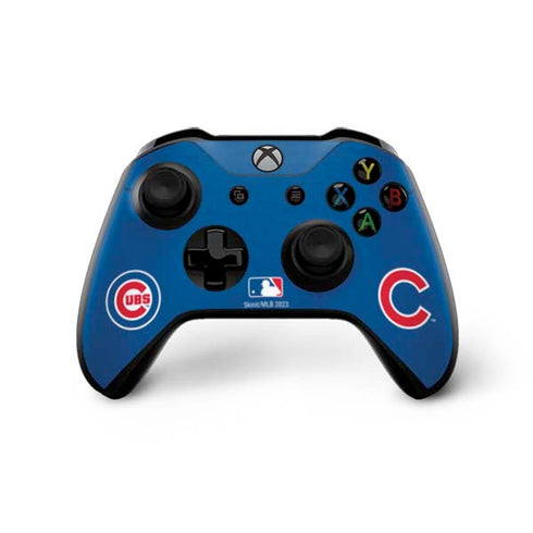 MLB Chicago Cubs - Solid Distressed Xbox One X Controller Skin