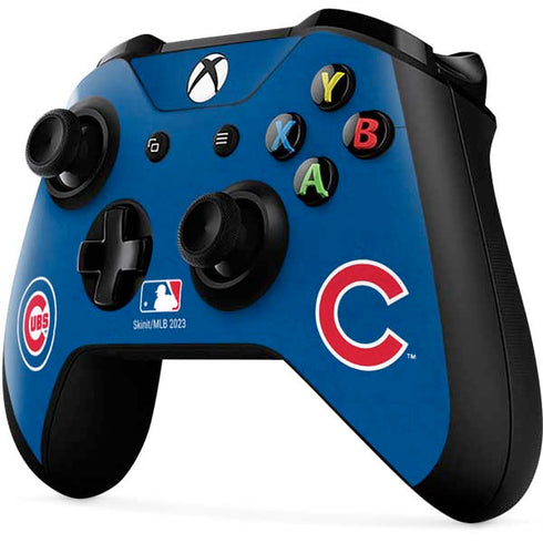 MLB Chicago Cubs - Solid Distressed Xbox One X Controller Skin