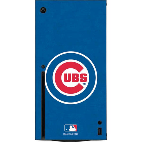MLB Chicago Cubs - Solid Distressed Xbox Series X Console Skin