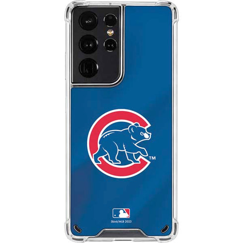 MLB Chicago Cubs Alternate/Away Jersey Galaxy S21 Ultra 5G Clear Case