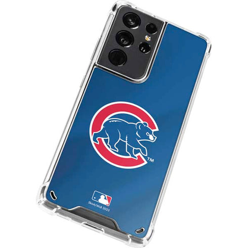 MLB Chicago Cubs Alternate/Away Jersey Galaxy S21 Ultra 5G Clear Case