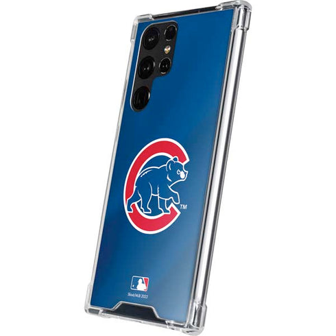 MLB Chicago Cubs Alternate/Away Jersey Galaxy S22 Ultra Clear Case