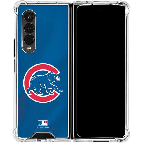 MLB Chicago Cubs Alternate/Away Jersey Galaxy Z Fold4 5G Clear Case