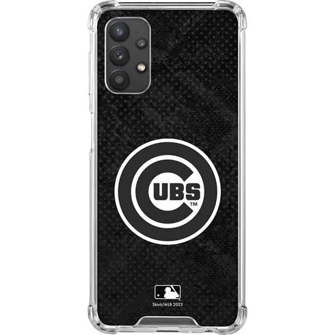 MLB Chicago Cubs Dark Wash Galaxy A32 5G Clear Case