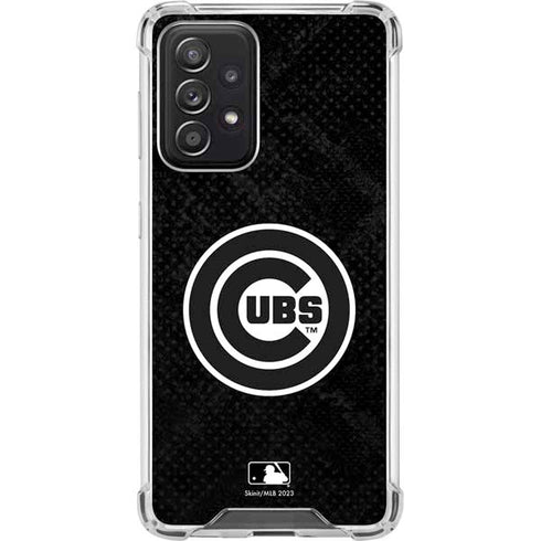MLB Chicago Cubs Dark Wash Galaxy A52 5G Clear Case