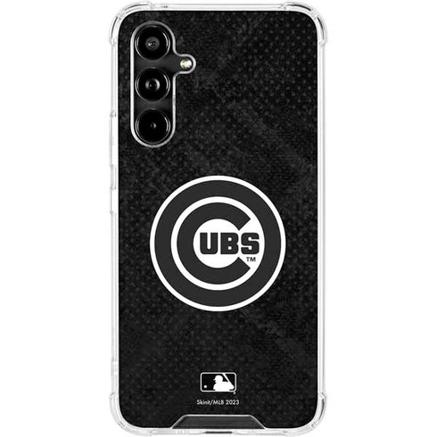 MLB Chicago Cubs Dark Wash Galaxy A54 5G Clear Case