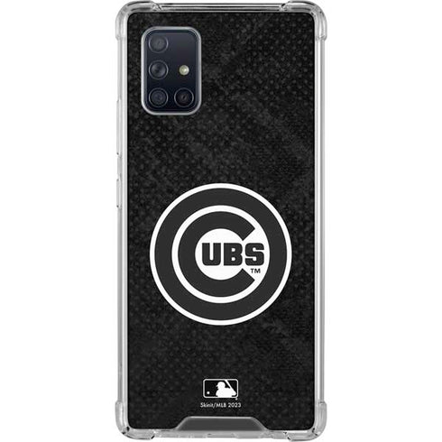 MLB Chicago Cubs Dark Wash Galaxy A71 5G Clear Case