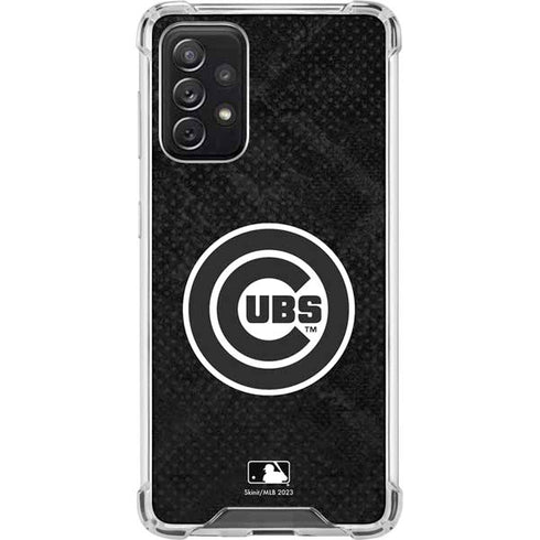 MLB Chicago Cubs Dark Wash Galaxy A72 5G Clear Case