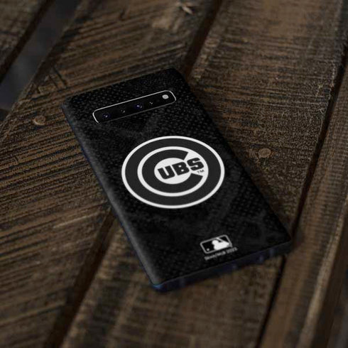 MLB Chicago Cubs Dark Wash Galaxy S10 Skin
