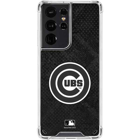 MLB Chicago Cubs Dark Wash Galaxy S21 Ultra 5G Clear Case