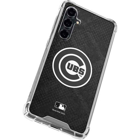 MLB Chicago Cubs Dark Wash Galaxy S23 FE Clear Case