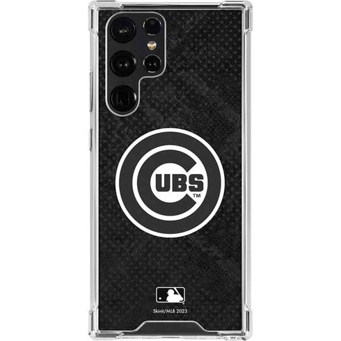 MLB Chicago Cubs Dark Wash Galaxy S24 Ultra Clear Case