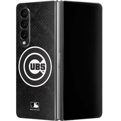 MLB Chicago Cubs Dark Wash Galaxy Z Fold4 5G Skin