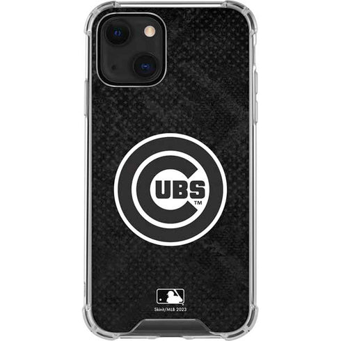 MLB Chicago Cubs Dark Wash iPhone 15 Plus Clear Case