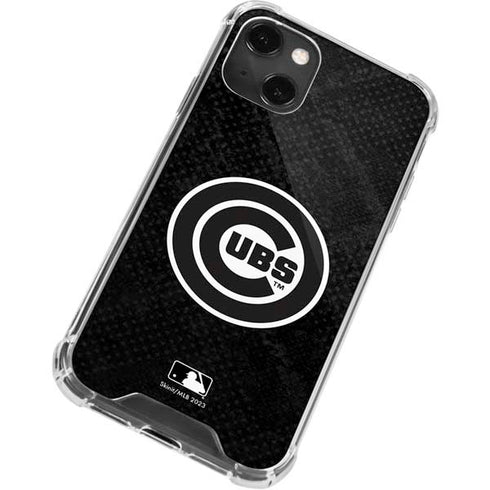 MLB Chicago Cubs Dark Wash iPhone 14 Plus Clear Case