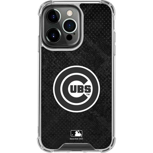 MLB Chicago Cubs Dark Wash iPhone 15 Pro Clear Case