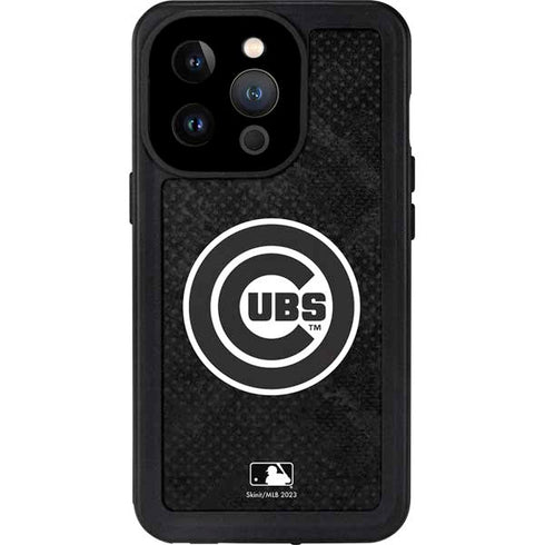 MLB Chicago Cubs Dark Wash iPhone 14 Pro Waterproof Case