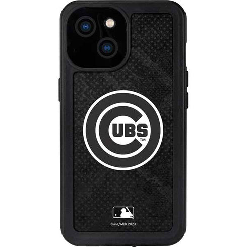 MLB Chicago Cubs Dark Wash iPhone 15 Waterproof Case