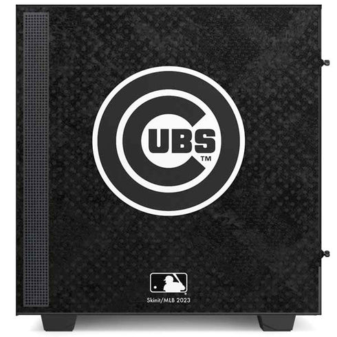 MLB Chicago Cubs Dark Wash NZXT H510 Compact ATX Mid-Tower Case Skin