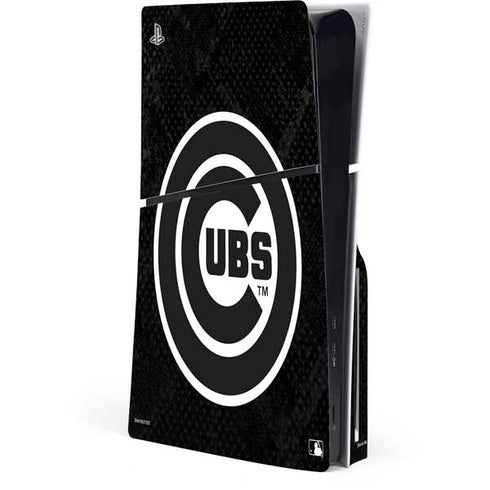 MLB Chicago Cubs Dark Wash PS5 Slim Disk Console Skin