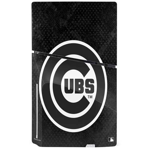MLB Chicago Cubs Dark Wash PS5 Slim Disk Console Skin