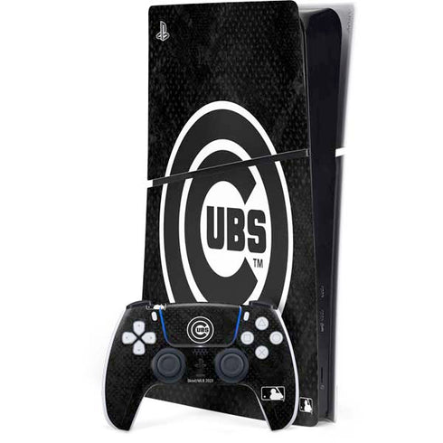 MLB Chicago Cubs Dark Wash PS5 Slim Digital Edition Bundle Skin