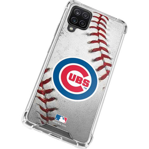 MLB Chicago Cubs Game Ball Galaxy A12 Clear Case