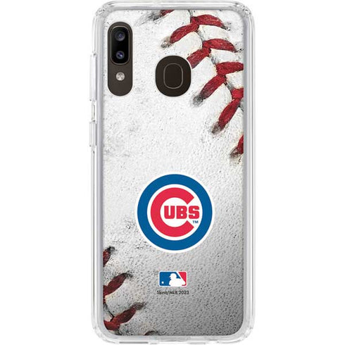 MLB Chicago Cubs Game Ball Galaxy A20 Clear Case