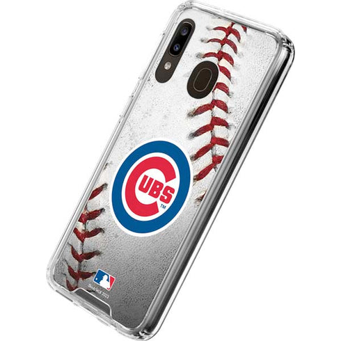 MLB Chicago Cubs Game Ball Galaxy A30 Clear Case