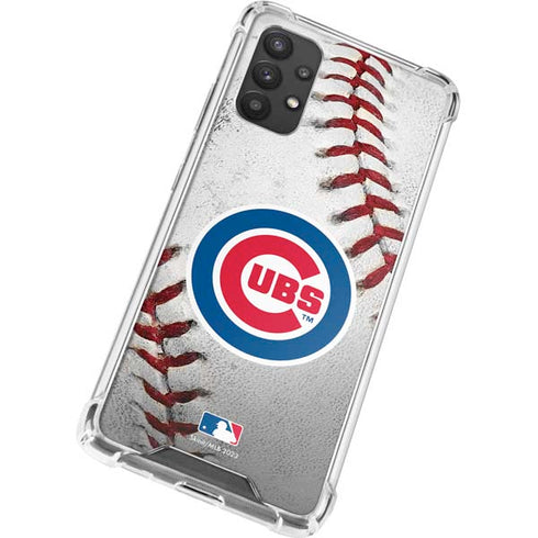 MLB Chicago Cubs Game Ball Galaxy A32 5G Clear Case