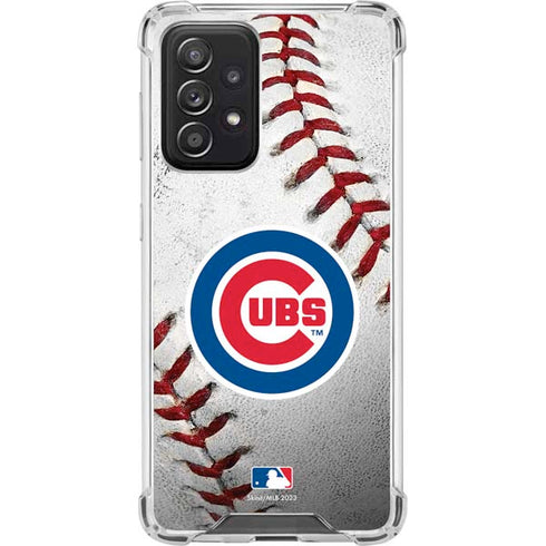 MLB Chicago Cubs Game Ball Galaxy A52 5G Clear Case