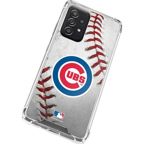 MLB Chicago Cubs Game Ball Galaxy A52 5G Clear Case