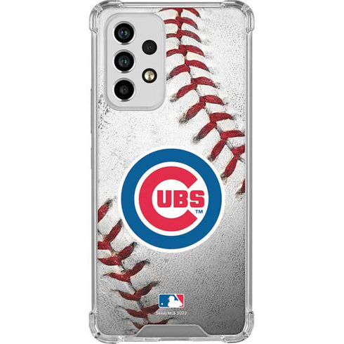 MLB Chicago Cubs Game Ball Galaxy A53 5G Clear Case