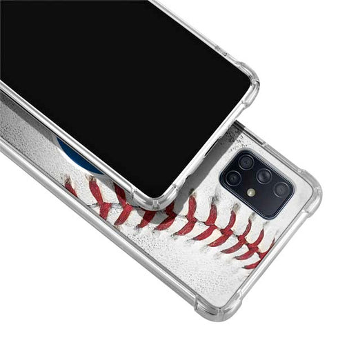 MLB Chicago Cubs Game Ball Galaxy A71 5G Clear Case