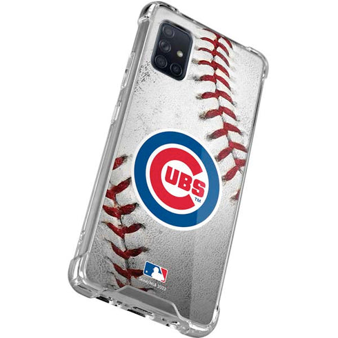 MLB Chicago Cubs Game Ball Galaxy A71 5G Clear Case