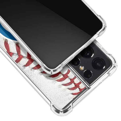 MLB Chicago Cubs Game Ball Galaxy S21 Ultra 5G Clear Case