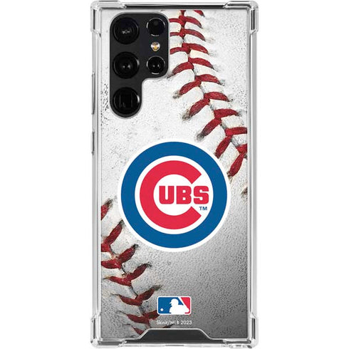 MLB Chicago Cubs Game Ball Galaxy S24 Ultra Clear Case