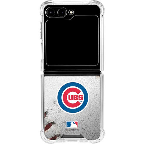 MLB Chicago Cubs Game Ball Galaxy Z Flip5 5G Clear Case