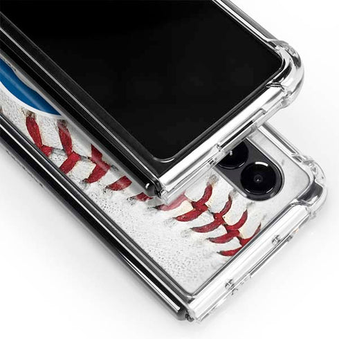 MLB Chicago Cubs Game Ball Galaxy Z Fold4 5G Clear Case