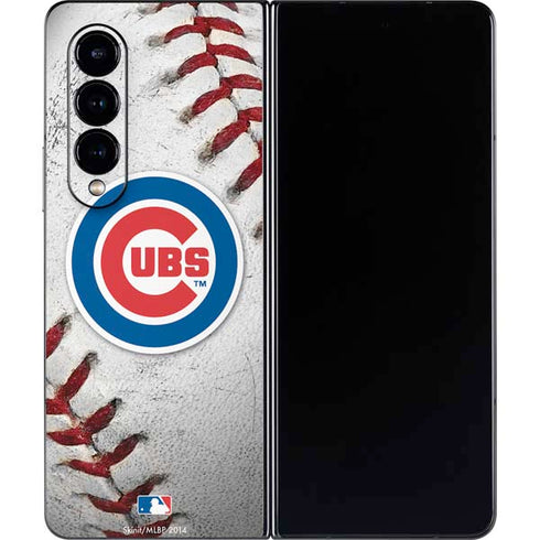 MLB Chicago Cubs Game Ball Galaxy Z Fold4 5G Skin