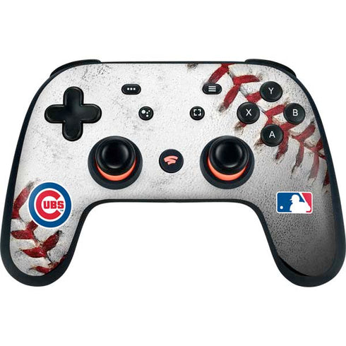 MLB Chicago Cubs Game Ball Google Stadia Controller Skin