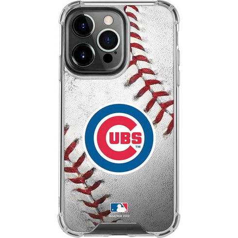 MLB Chicago Cubs Game Ball iPhone 15 Pro Clear Case