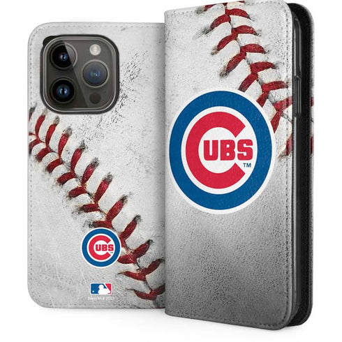 MLB Chicago Cubs Game Ball iPhone 14 Pro Folio Case