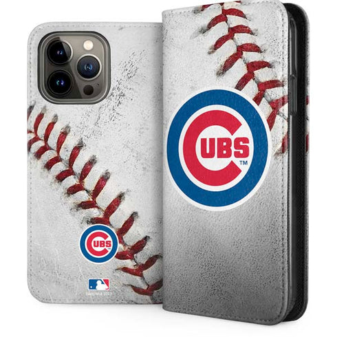 MLB Chicago Cubs Game Ball iPhone 14 Pro Max Folio Case