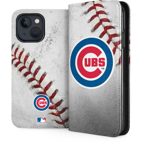 MLB Chicago Cubs Game Ball iPhone 15 Plus Folio Case