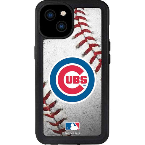 MLB Chicago Cubs Game Ball iPhone 15 Plus Waterproof Case