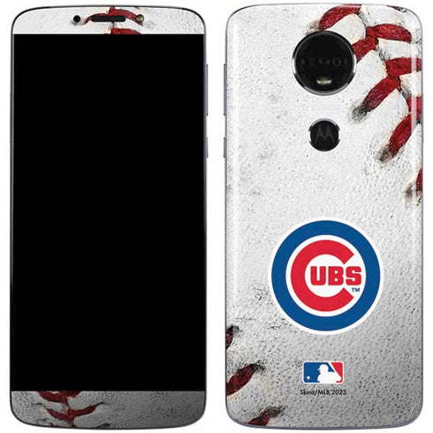 MLB Chicago Cubs Game Ball Moto E5 Plus Skin