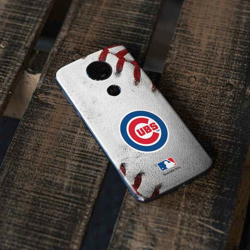 MLB Chicago Cubs Game Ball Moto E5 Plus Skin