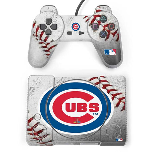 MLB Chicago Cubs Game Ball PlayStation Classic Bundle Skin