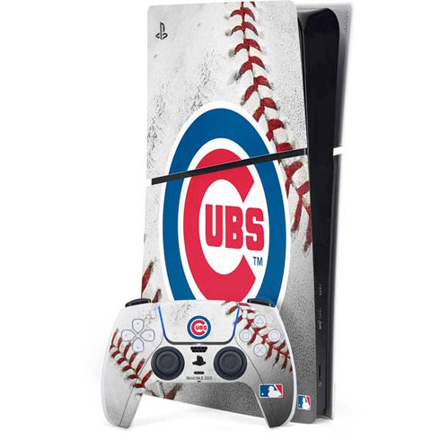 MLB Chicago Cubs Game Ball PS5 Slim Digital Edition Console Skin